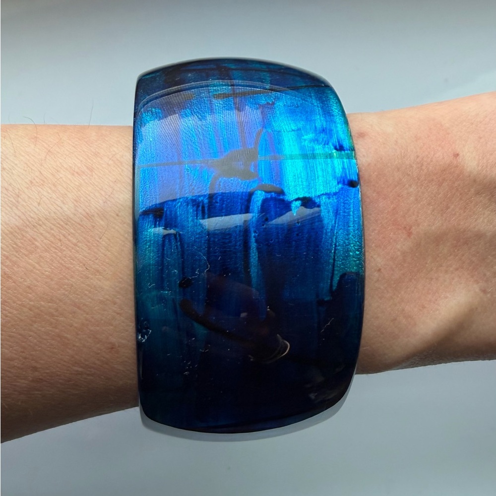 Blue Resin Bangle